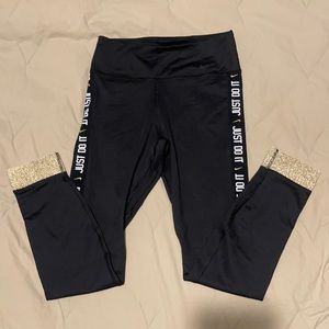 Nike Dri-Fit Legging with gold sparkle